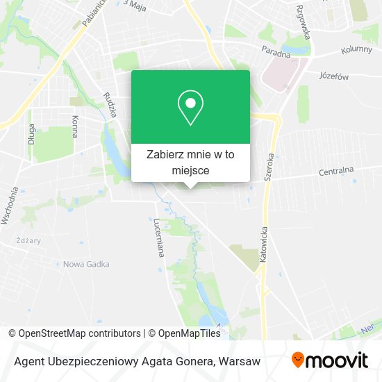 Mapa Agent Ubezpieczeniowy Agata Gonera