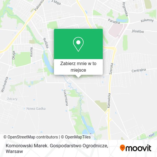 Mapa Komorowski Marek. Gospodarstwo Ogrodnicze