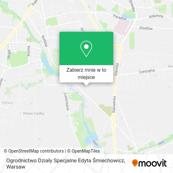 Mapa Ogrodnictwo Działy Specjalne Edyta Śmiechowicz