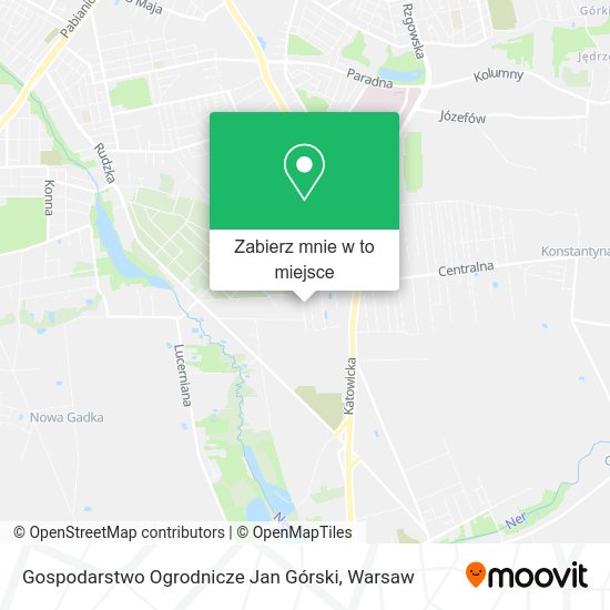 Mapa Gospodarstwo Ogrodnicze Jan Górski