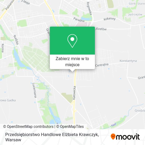 Mapa Przedsiębiorstwo Handlowe Elżbieta Krawczyk