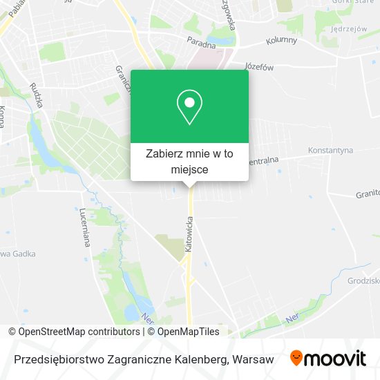 Mapa Przedsiębiorstwo Zagraniczne Kalenberg