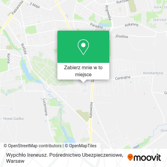 Mapa Wypchło Ireneusz. Pośrednictwo Ubezpieczeniowe