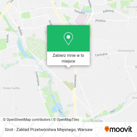 Mapa Grot - Zakład Przetwórstwa Mięsnego