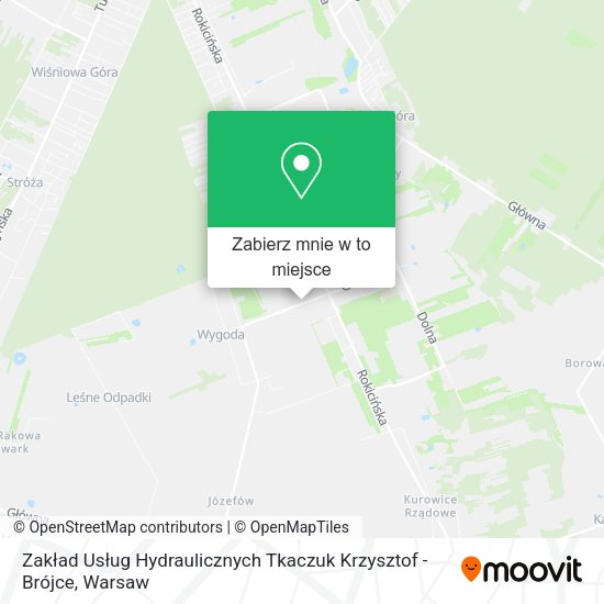 Mapa Zakład Usług Hydraulicznych Tkaczuk Krzysztof - Brójce