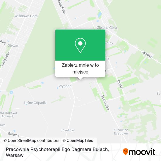 Mapa Pracownia Psychoterapii Ego Dagmara Bułach