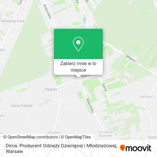 Mapa Dima. Producent Odzieży Dziecięcej i Młodzieżowej