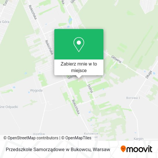 Mapa Przedszkole Samorządowe w Bukowcu