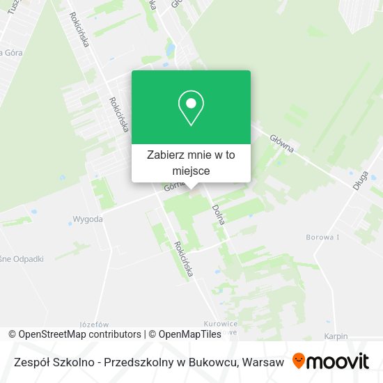 Mapa Zespół Szkolno - Przedszkolny w Bukowcu