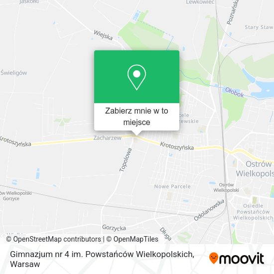 Mapa Gimnazjum nr 4 im. Powstańców Wielkopolskich