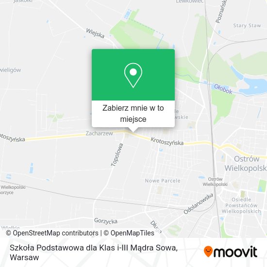 Mapa Szkoła Podstawowa dla Klas i-III Mądra Sowa