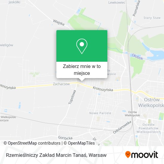 Mapa Rzemieślniczy Zakład Marcin Tanaś