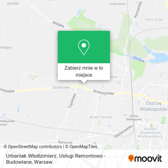 Mapa Urbaniak Włodzimierz. Usługi Remontowo - Budowlane