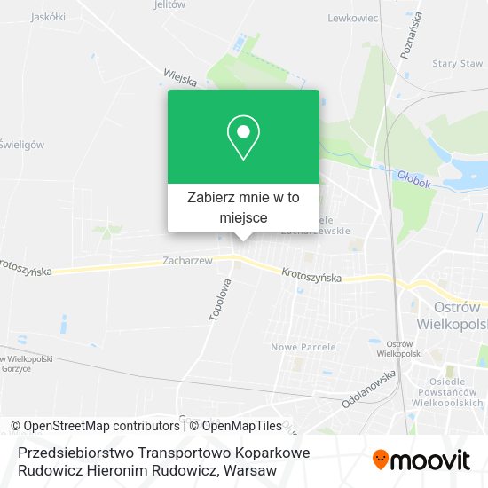 Mapa Przedsiebiorstwo Transportowo Koparkowe Rudowicz Hieronim Rudowicz