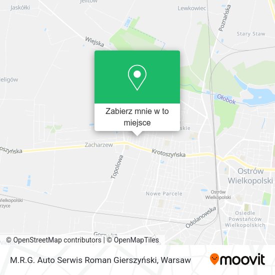 Mapa M.R.G. Auto Serwis Roman Gierszyński