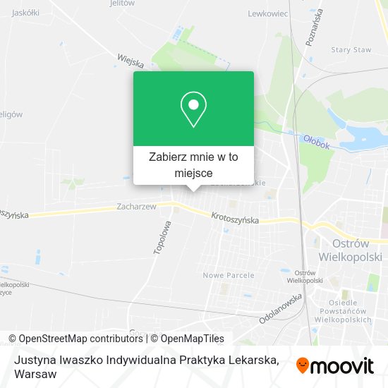 Mapa Justyna Iwaszko Indywidualna Praktyka Lekarska