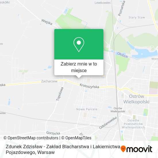 Mapa Zdunek Zdzisław - Zakład Blacharstwa i Lakiernictwa Pojazdowego