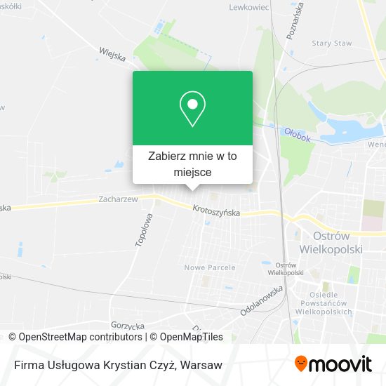 Mapa Firma Usługowa Krystian Czyż