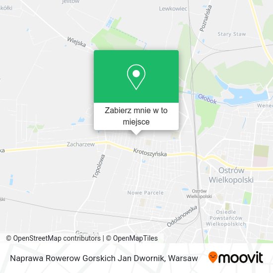 Mapa Naprawa Rowerow Gorskich Jan Dwornik