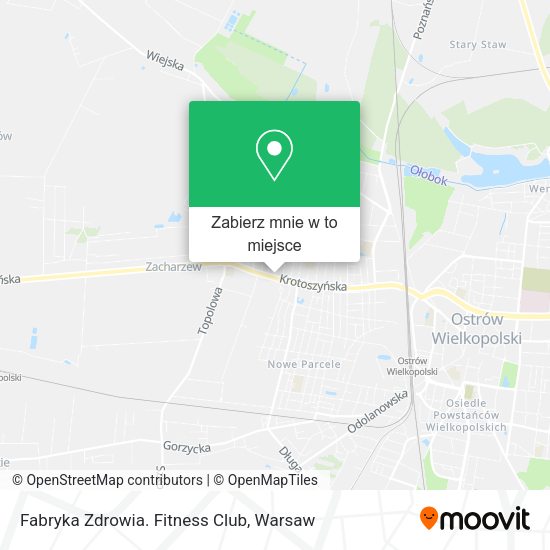 Mapa Fabryka Zdrowia. Fitness Club