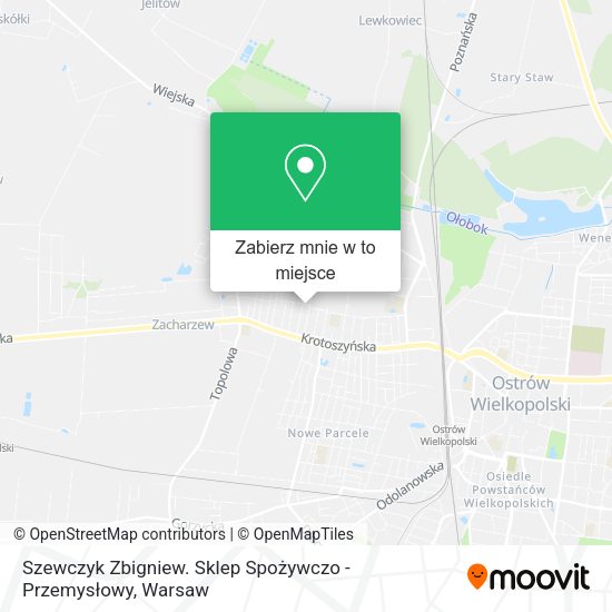 Mapa Szewczyk Zbigniew. Sklep Spożywczo - Przemysłowy