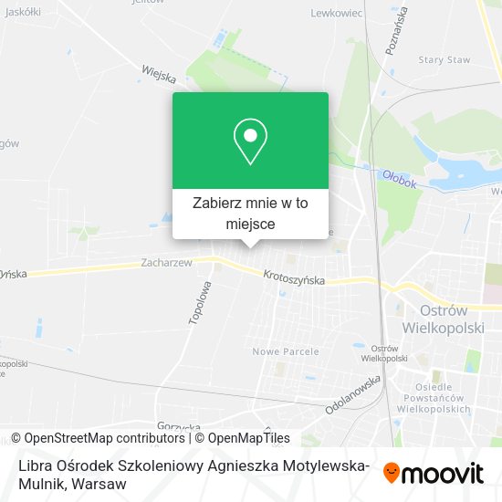 Mapa Libra Ośrodek Szkoleniowy Agnieszka Motylewska-Mulnik