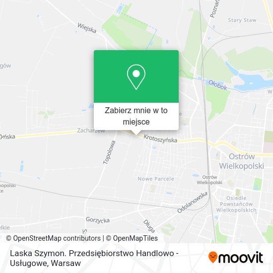 Mapa Laska Szymon. Przedsiębiorstwo Handlowo - Usługowe