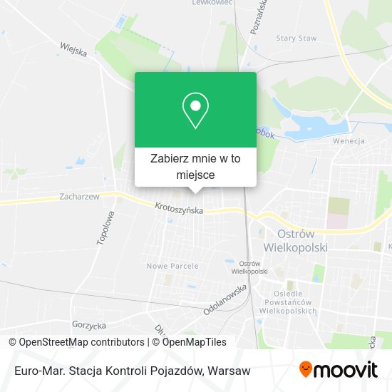 Mapa Euro-Mar. Stacja Kontroli Pojazdów