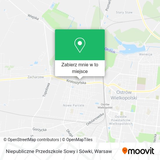 Mapa Niepubliczne Przedszkole Sowy i Sówki