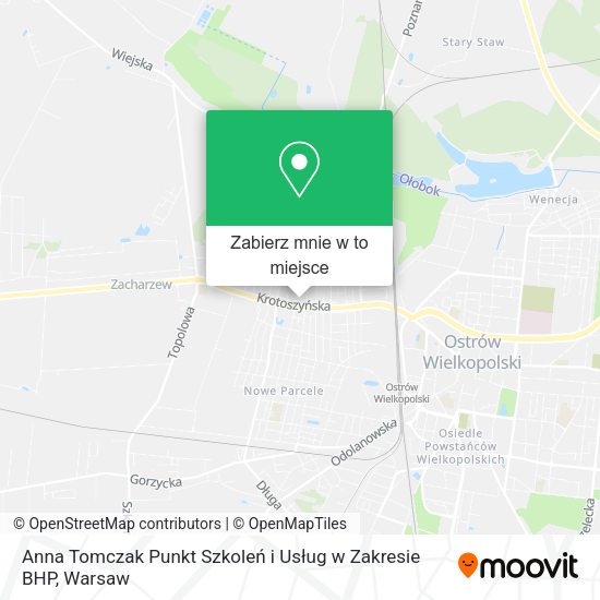 Mapa Anna Tomczak Punkt Szkoleń i Usług w Zakresie BHP