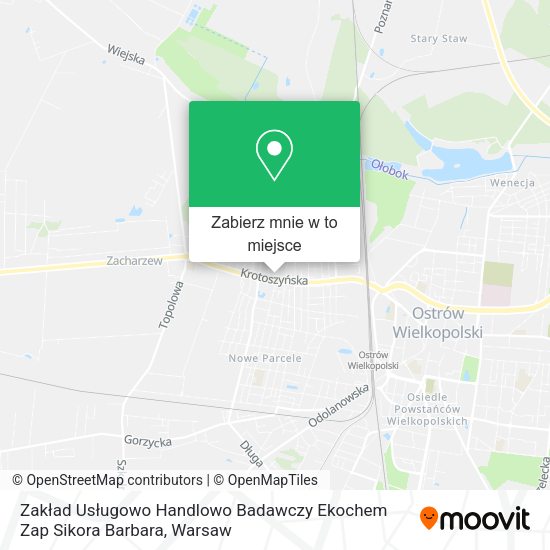 Mapa Zakład Usługowo Handlowo Badawczy Ekochem Zap Sikora Barbara