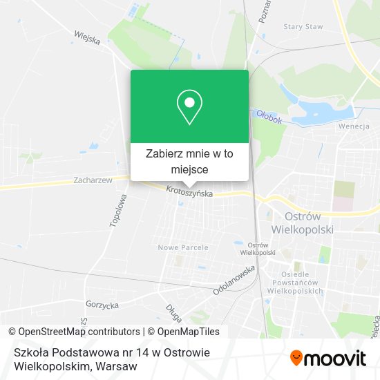 Mapa Szkoła Podstawowa nr 14 w Ostrowie Wielkopolskim