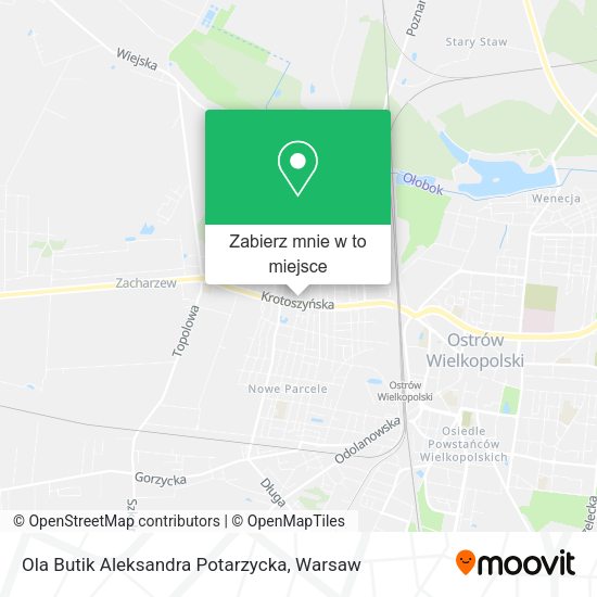 Mapa Ola Butik Aleksandra Potarzycka