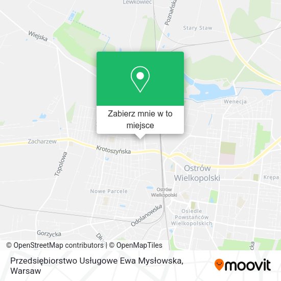 Mapa Przedsiębiorstwo Usługowe Ewa Mysłowska