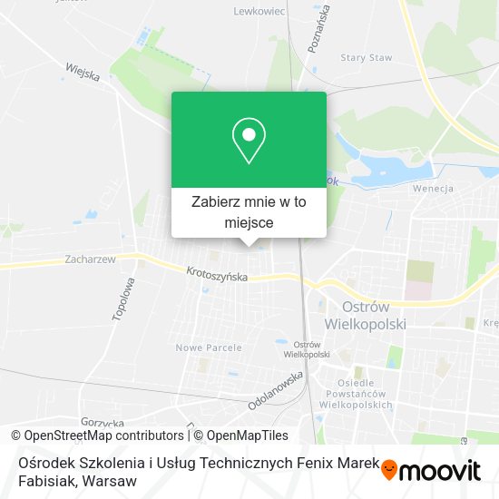 Mapa Ośrodek Szkolenia i Usług Technicznych Fenix Marek Fabisiak