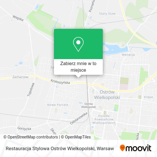 Mapa Restauracja Stylowa Ostrów Wielkopolski