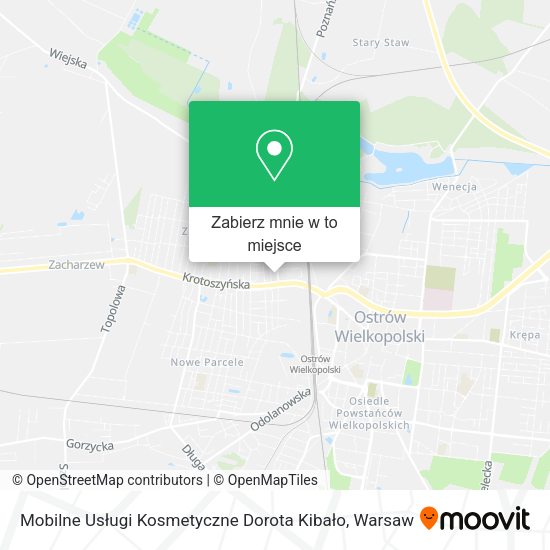 Mapa Mobilne Usługi Kosmetyczne Dorota Kibało