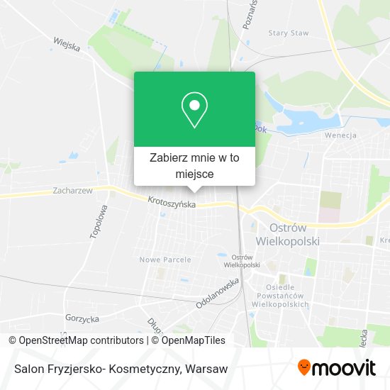 Mapa Salon Fryzjersko- Kosmetyczny