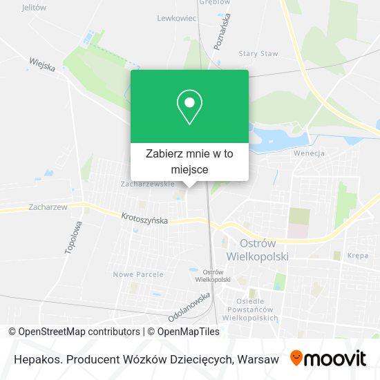 Mapa Hepakos. Producent Wózków Dziecięcych