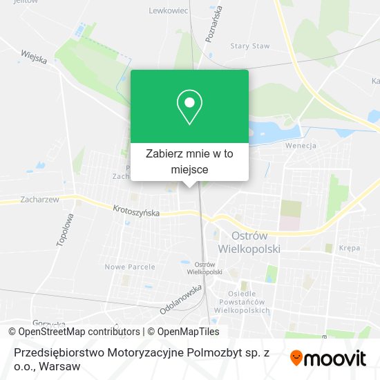 Mapa Przedsiębiorstwo Motoryzacyjne Polmozbyt sp. z o.o.