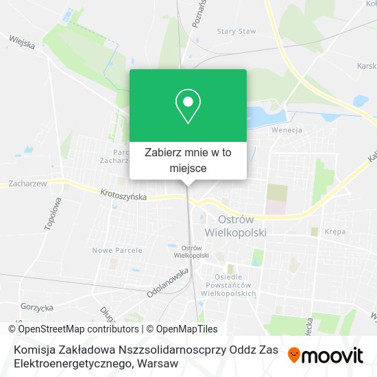 Mapa Komisja Zakładowa Nszzsolidarnoscprzy Oddz Zas Elektroenergetycznego