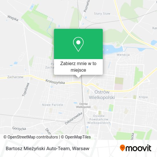 Mapa Bartosz Mieżyński Auto-Team