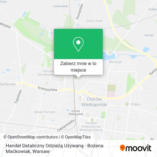 Mapa Handel Detaliczny Odzieżą Używaną - Bożena Maćkowiak