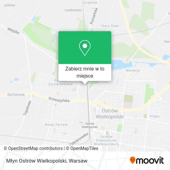 Mapa Młyn Ostrów Wielkopolski