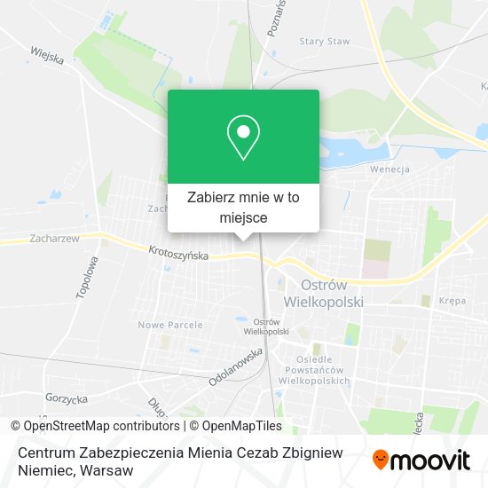 Mapa Centrum Zabezpieczenia Mienia Cezab Zbigniew Niemiec