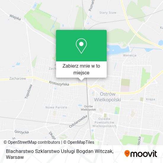 Mapa Blacharstwo Szklarstwo Usługi Bogdan Witczak