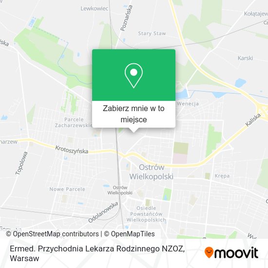 Mapa Ermed. Przychodnia Lekarza Rodzinnego NZOZ