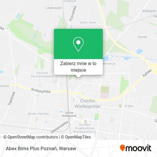 Mapa Abex Bims Plus Poznań