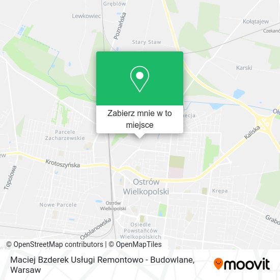 Mapa Maciej Bzderek Usługi Remontowo - Budowlane