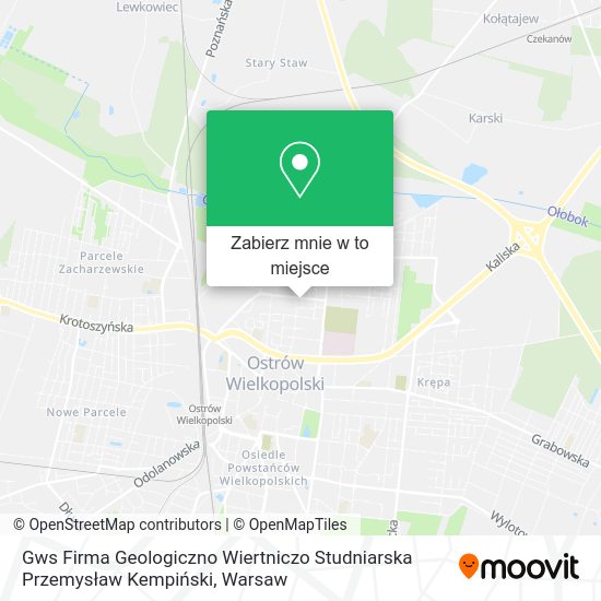 Mapa Gws Firma Geologiczno Wiertniczo Studniarska Przemysław Kempiński